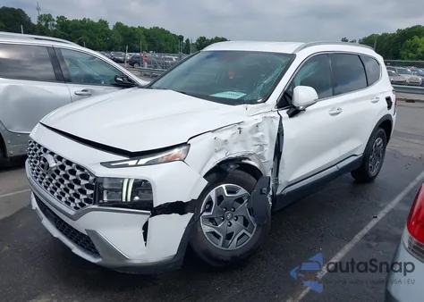 2022 Hyundai Santa Fe Hybrid Blue z USA, uszkodzony, nr VIN KM8S2DA15NU026333